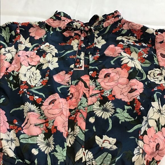 Missguided Tall Tie Waist Floral Smock Dress Size 12 - Picture 11 of 14
